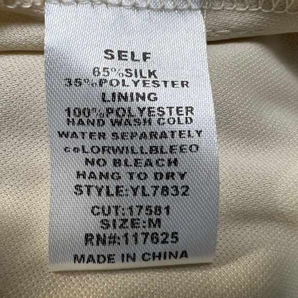 YA Los Angeles Size M Strapless Silk Southwest Print Mini Dress Leather Lace - Picture 8 of 10